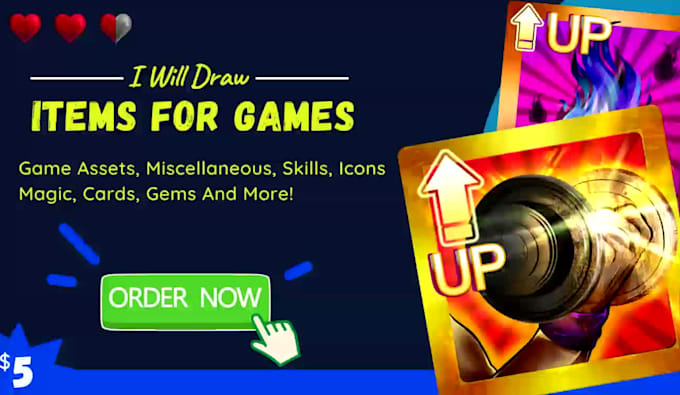 create miscellaneous, items and game assets