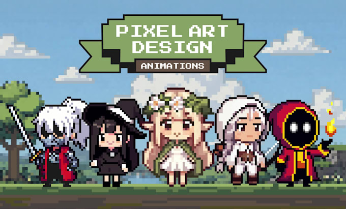 do professional pixel art animation of your choice