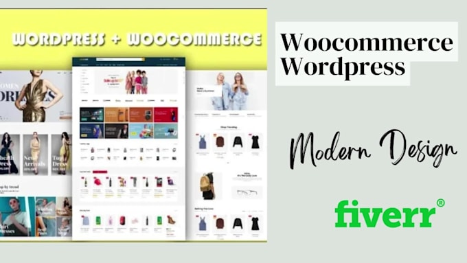 build woocommerce store and design modern wordpress website