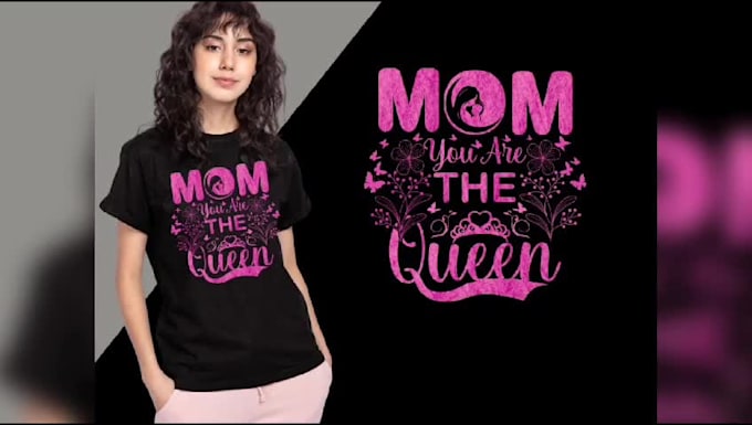 make custom merch and typography t shirt design