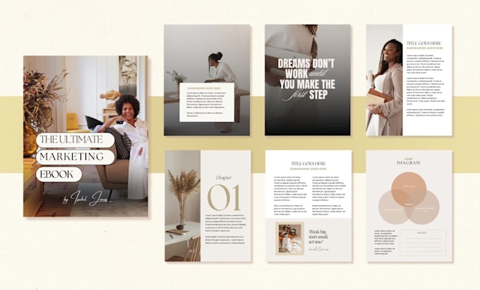 design a professional PDF, ebook, workbook and lead magnets
