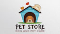 do pet store custom dog cat animal logo design