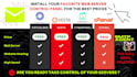install and config your favorite web control panel with SMTP