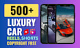 create luxury super car reels shorts