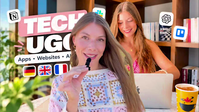 authentic german female tech ugc for apps and websites