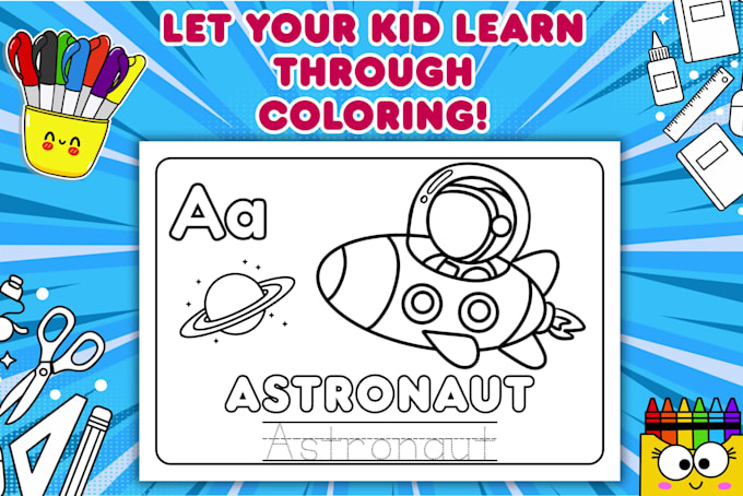 create custom adorable coloring pages for kids and toddlers