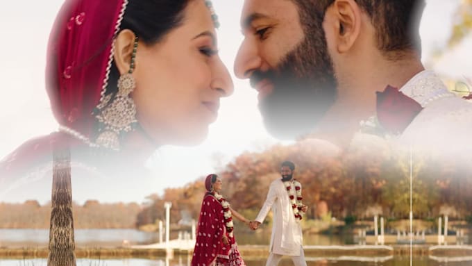 edit cinematic indian and western wedding full film video 4k