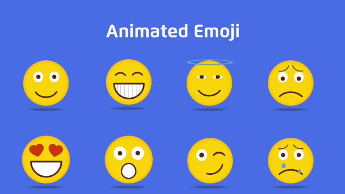 Create animated emoji stickers and icons by Aadimalik | Fiverr