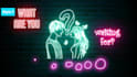 create premium neon hand drawn animated lyrical video