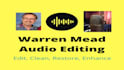 edit spoken audio, remove pops and mouth clicks