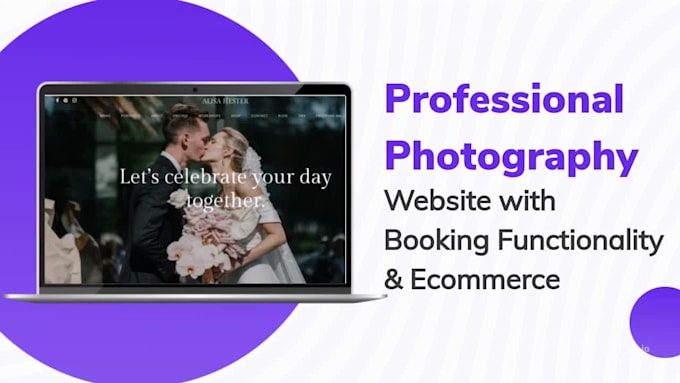 create photography website with booking functionality