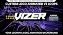 animate your logo in a 4k vj loop video