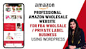 build a website for your amazon wholesale business