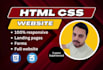 design a responsive website using HTML and CSS