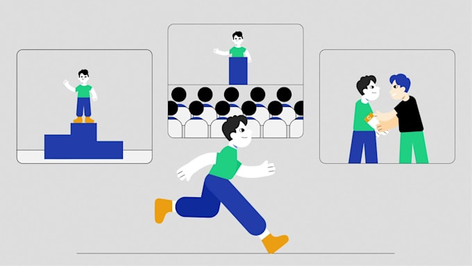 create sleek and simplicity 2d explainer video