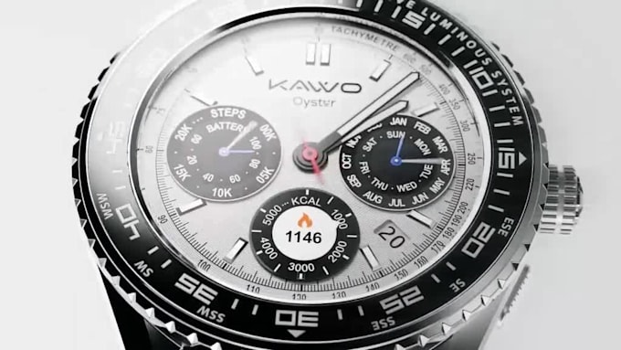 create 3d watch animation product ads 3d product animation