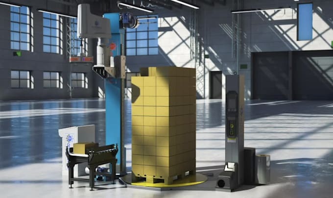 create technical 3d industrial animation