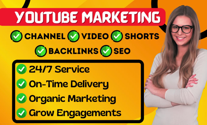 I will do organic youtube video marketing for channel