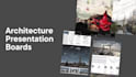 design architecture presentation boards, portfolios, and posters