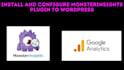 install and configure monsterinsights plugin to wordpress