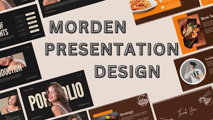 design professional and modern powerpoint presentation