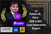 do b2b lead generation, linkedin leads and verified email list