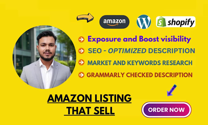 create search engine optimized amazon listings, fba product descriptions