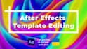 edit any after effects template or make a custom animation