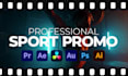 professionally edit your sports video, promo or film