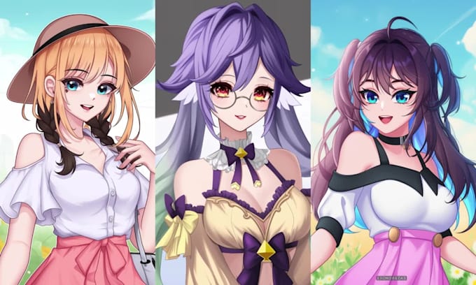 draw anime art, pfp, fanart , custom characters , unique and highquality