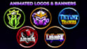 design logo icon and banners animated for discord server