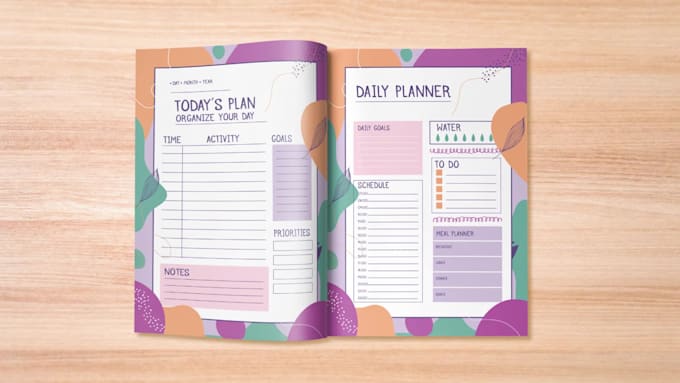 Design journal, tracker, planner and checklists by Iqranafees | Fiverr