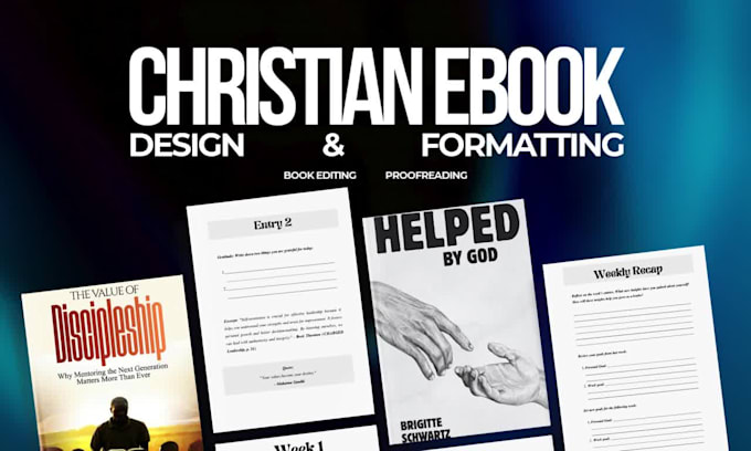 do christian book editing, proofreading, amazon kdp book formatting, book design