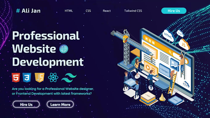 be your frontend developer with reactjs and tailwind CSS