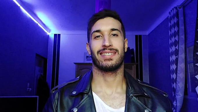 create video review as spokespersone male model