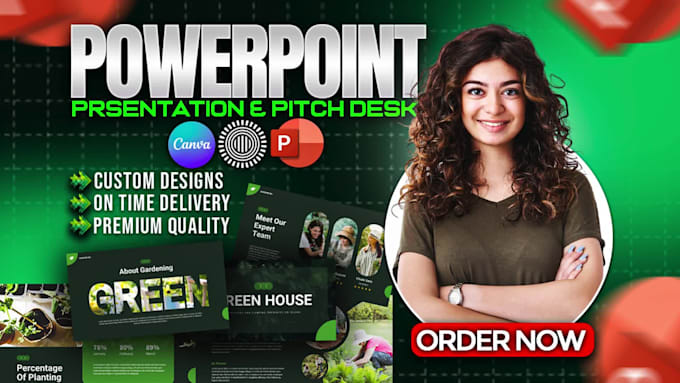 design, redesign investor pitch deck and powerpoint presentation for business