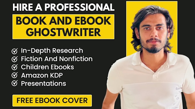 be your KDP ghostwriter and ebook ghostwriter