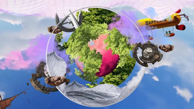 make a digital collage video animated