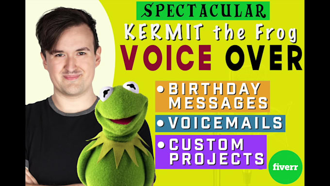 record a kermit the frog voice over impression