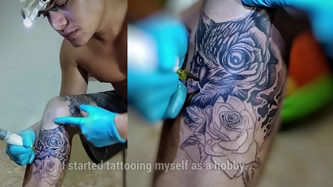 create an amazing custom tattoo design with my experience as a tattoo artist