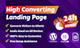 create a wordpress high converting landing page