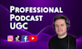 create engaging podcast ugc with professional quality audio