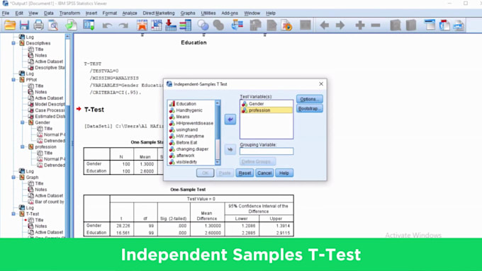 do medical research data analysis and statistical analysis using spss