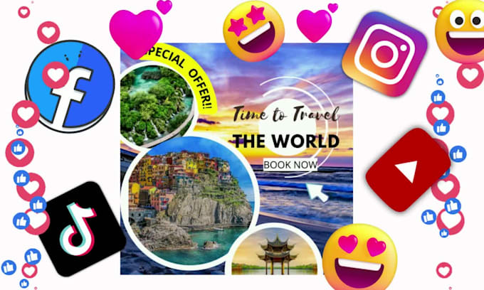 design 10 attractive animated social media posts