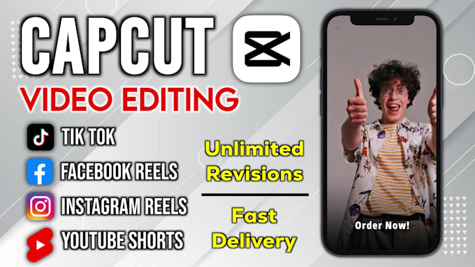 do professional capcut video editing for tiktok, reels