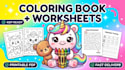 create kids coloring book pages and preschool worksheets for kdp low content