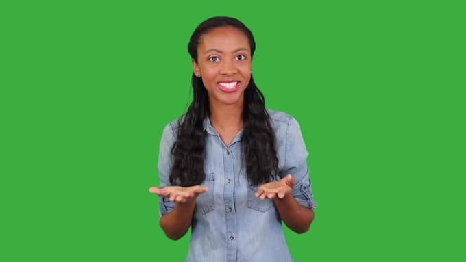 film a video on green screen