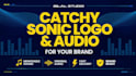 create a catchy sonic logo and audio for your brand