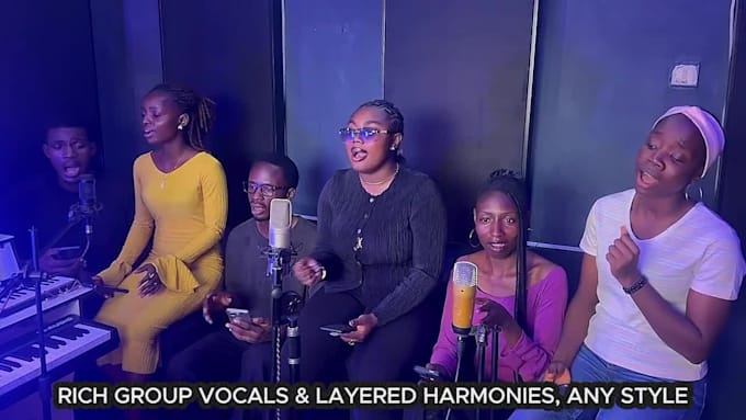 sing afrobeat background vocals, record rnb choir harmony