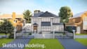 create exterior 3d rendering architecture and 3d floor plan